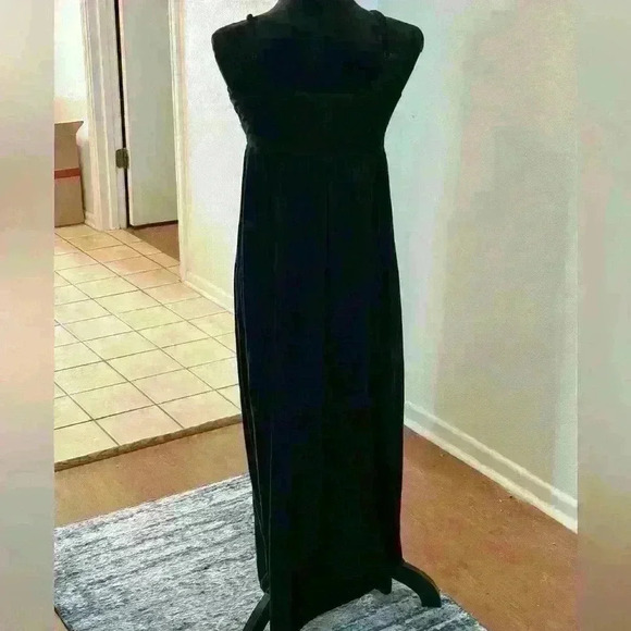 INC Black Studded V-Neck Spaghetti Strap Dress - Picture 5 of 7